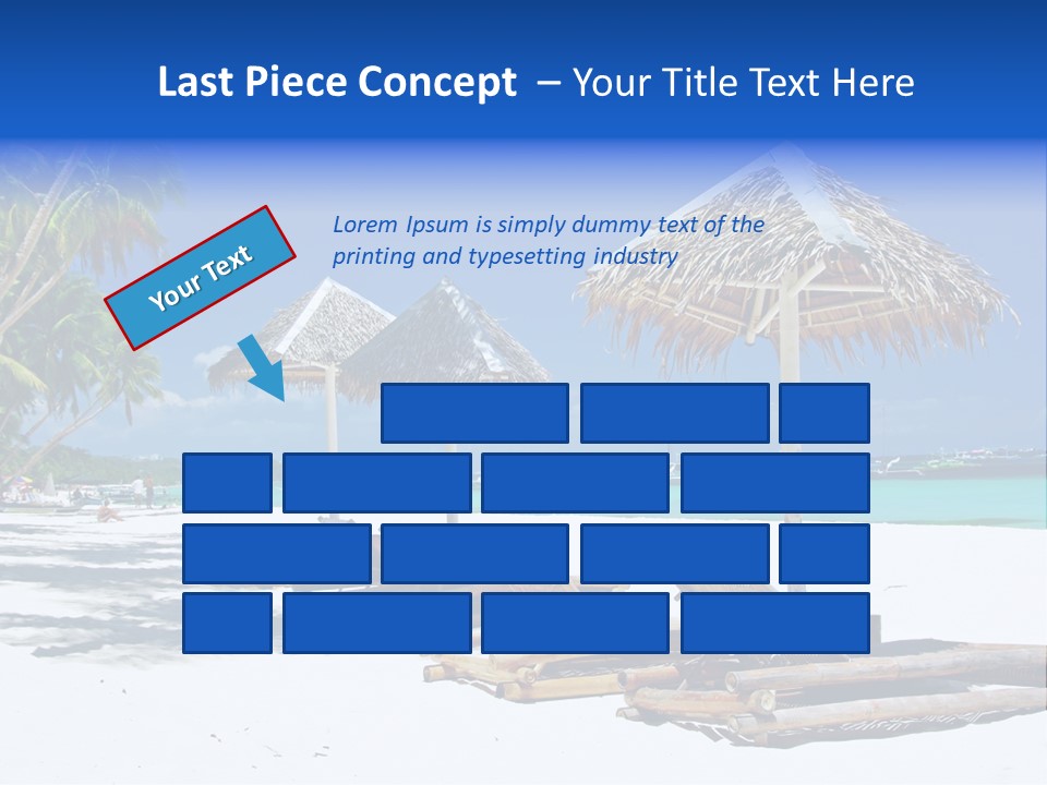 Maldives Travel Solitude PowerPoint Template