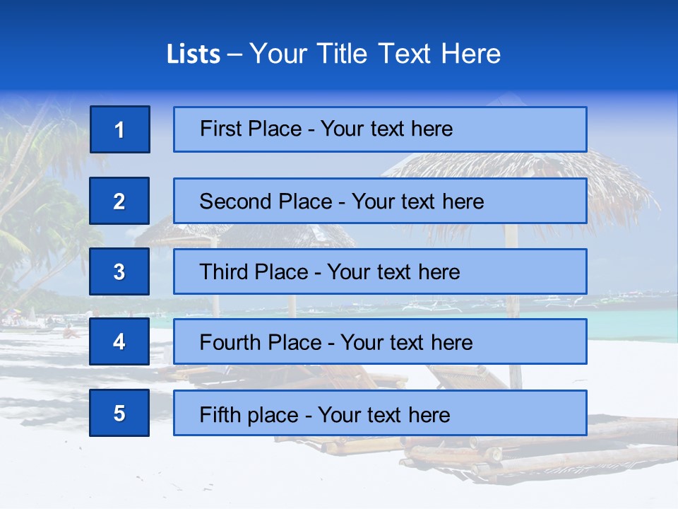 Maldives Travel Solitude PowerPoint Template