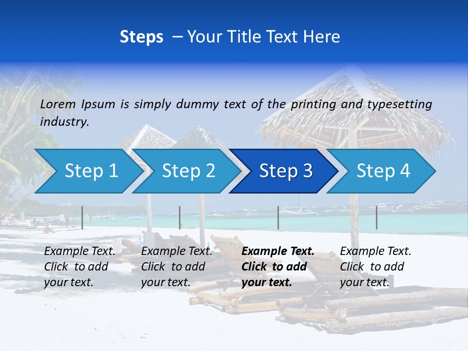 Maldives Travel Solitude PowerPoint Template