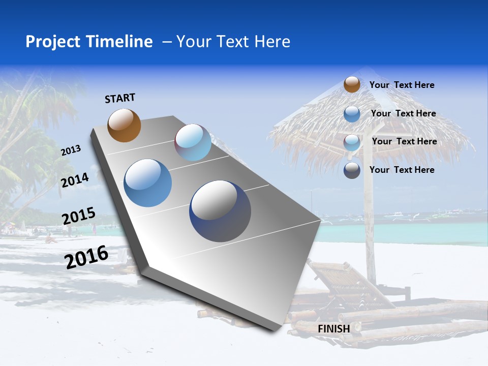 Maldives Travel Solitude PowerPoint Template