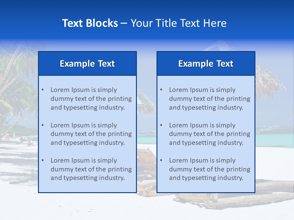 Maldives Travel Solitude PowerPoint Template