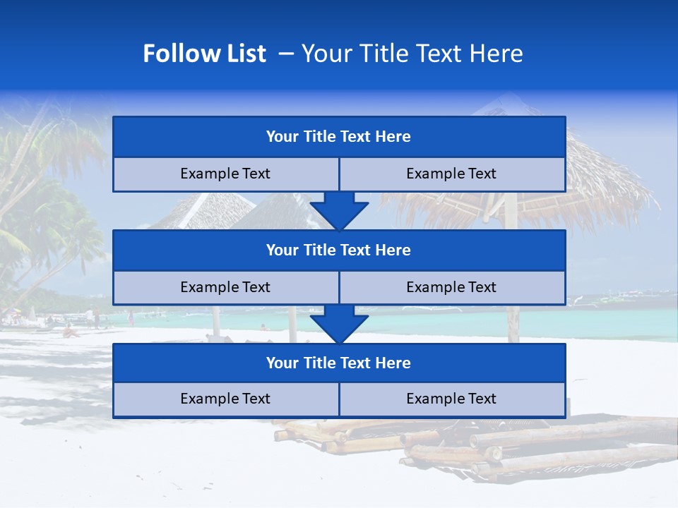 Maldives Travel Solitude PowerPoint Template