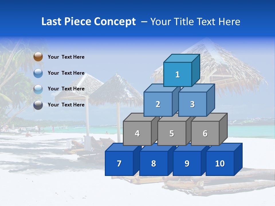 Maldives Travel Solitude PowerPoint Template