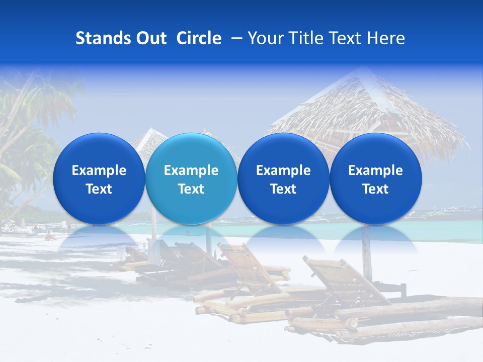 Maldives Travel Solitude PowerPoint Template