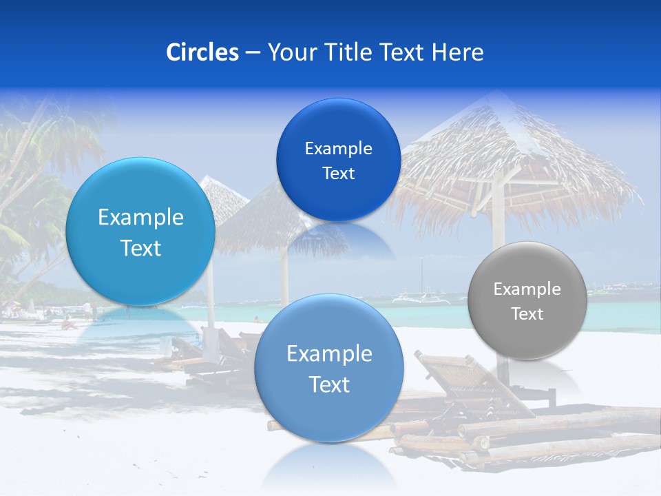 Maldives Travel Solitude PowerPoint Template