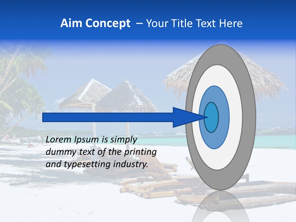 Maldives Travel Solitude PowerPoint Template