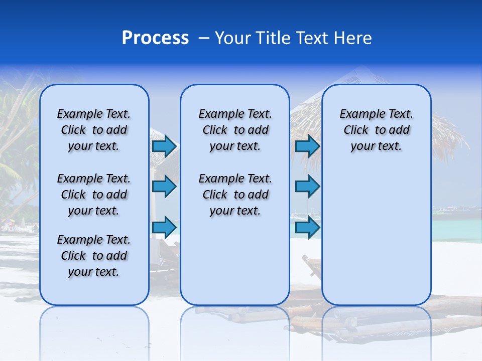 Maldives Travel Solitude PowerPoint Template