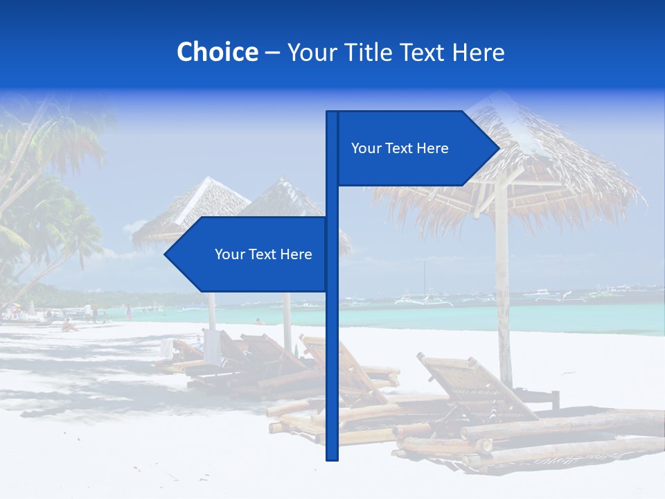 Maldives Travel Solitude PowerPoint Template