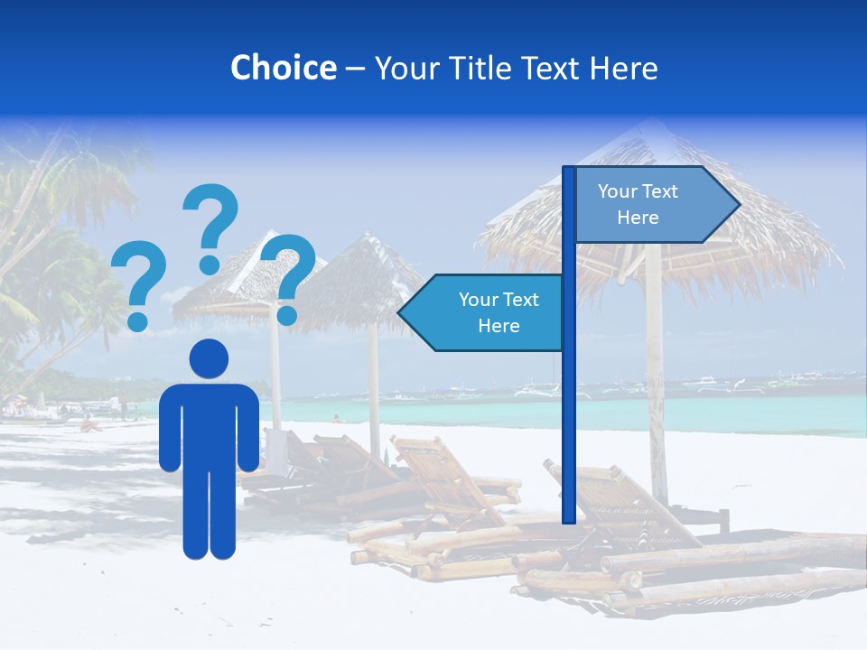 Maldives Travel Solitude PowerPoint Template