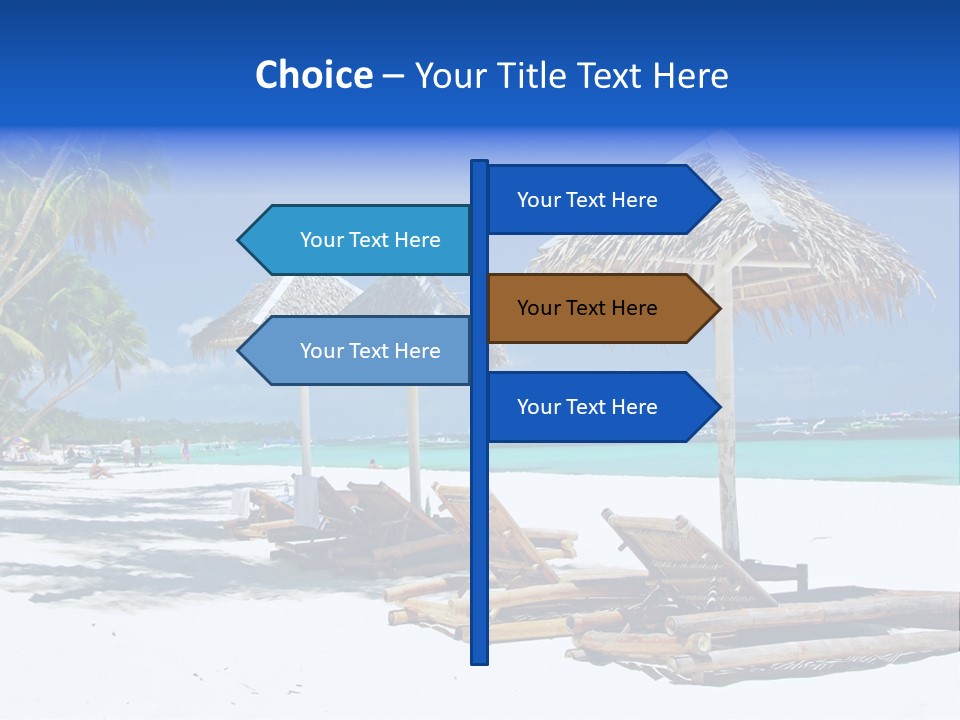 Maldives Travel Solitude PowerPoint Template