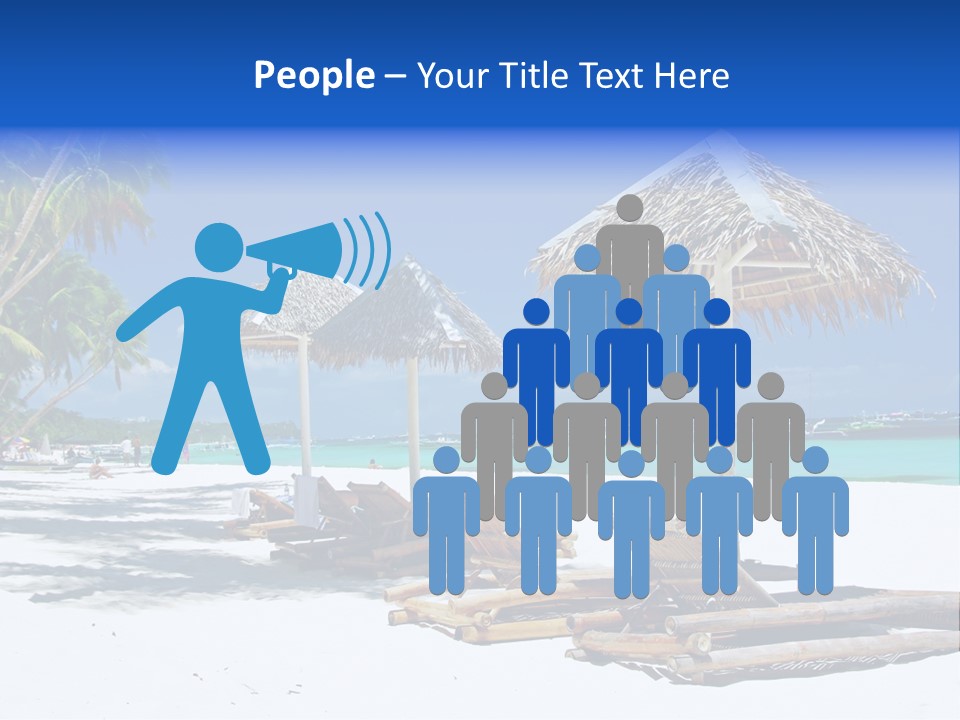 Maldives Travel Solitude PowerPoint Template