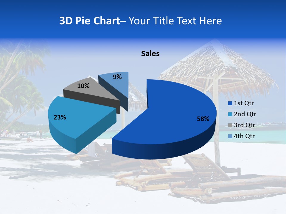 Maldives Travel Solitude PowerPoint Template