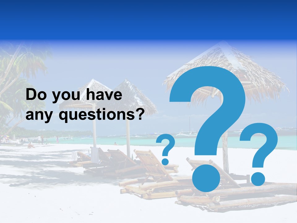 Maldives Travel Solitude PowerPoint Template