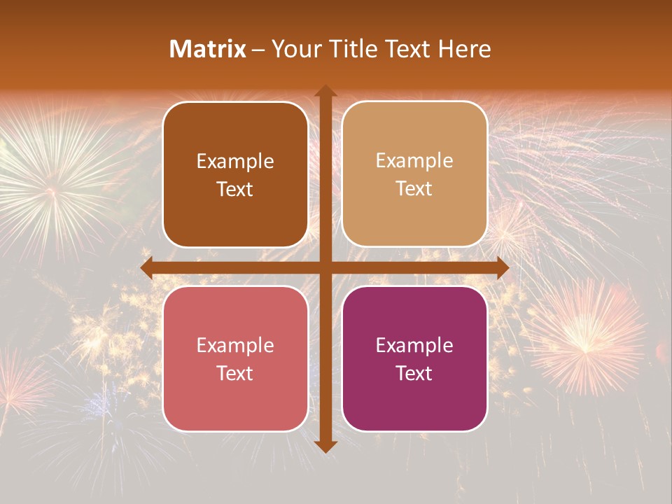 Rockets Colors Exploding PowerPoint Template