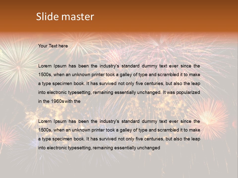 Rockets Colors Exploding PowerPoint Template