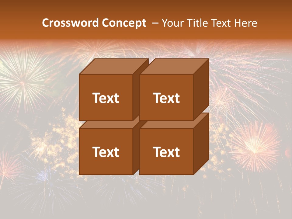 Rockets Colors Exploding PowerPoint Template