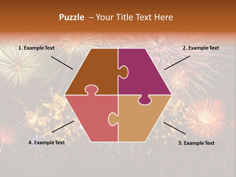 Rockets Colors Exploding PowerPoint Template