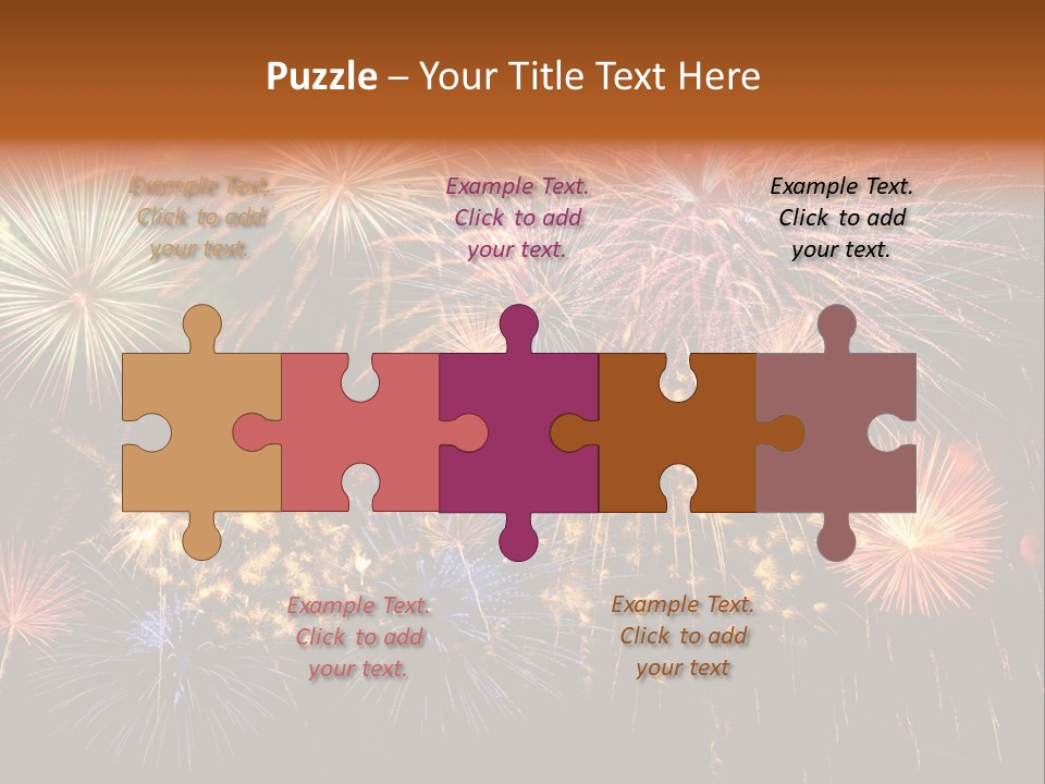 Rockets Colors Exploding PowerPoint Template