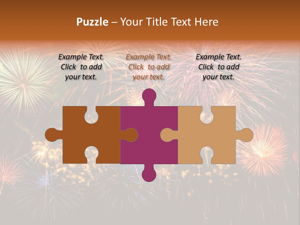 Rockets Colors Exploding PowerPoint Template