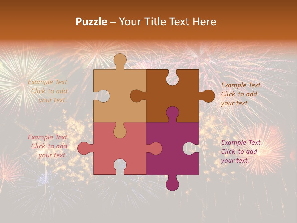 Rockets Colors Exploding PowerPoint Template