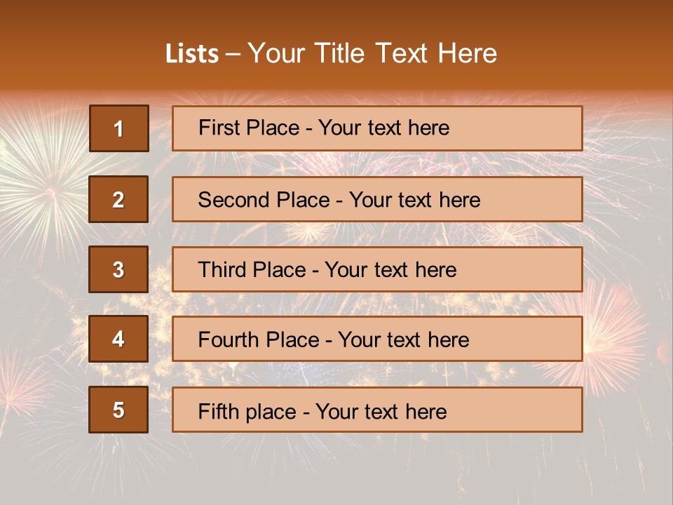 Rockets Colors Exploding PowerPoint Template