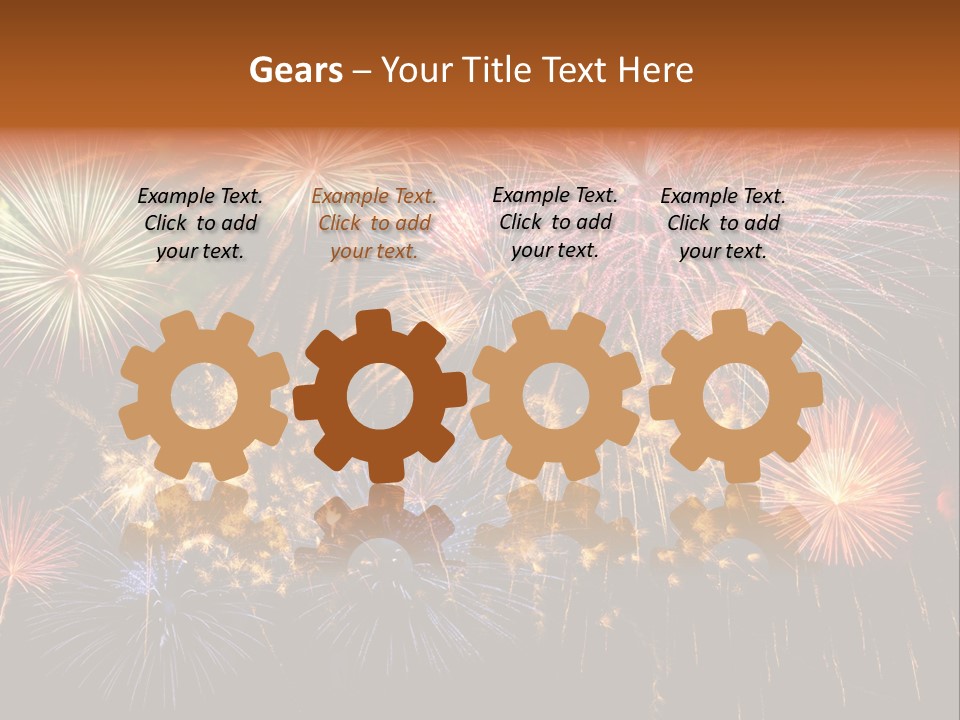 Rockets Colors Exploding PowerPoint Template