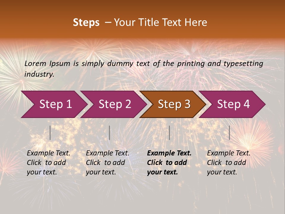 Rockets Colors Exploding PowerPoint Template