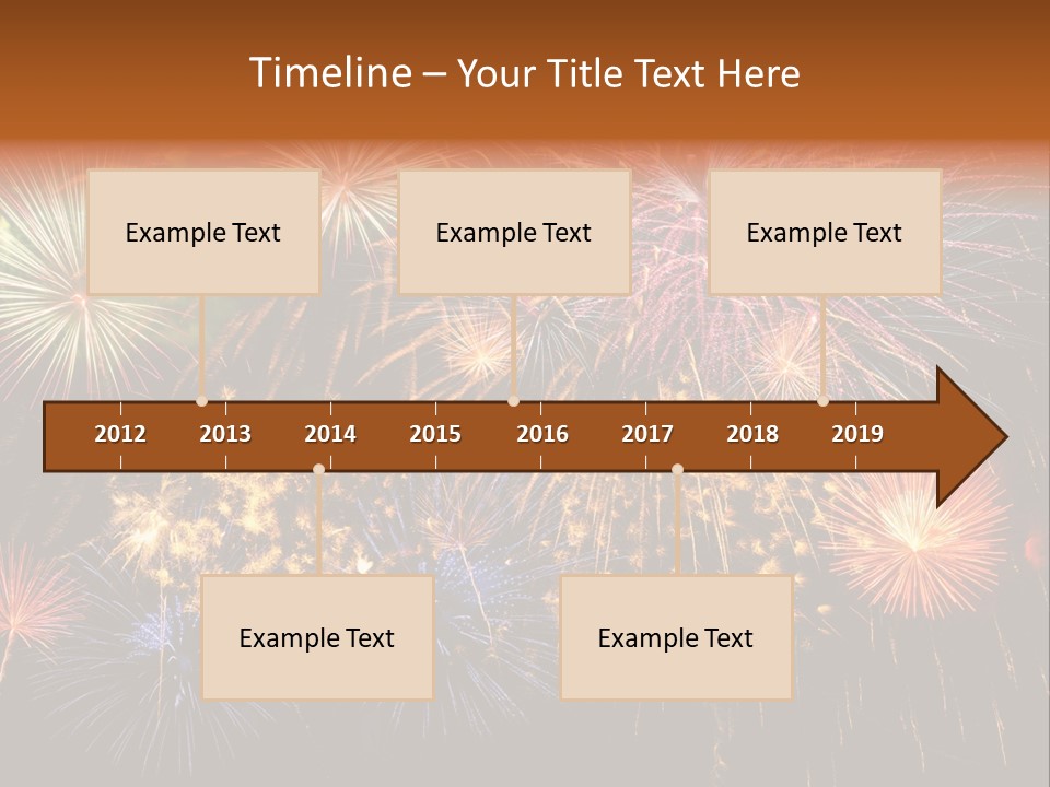 Rockets Colors Exploding PowerPoint Template