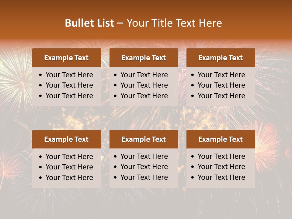 Rockets Colors Exploding PowerPoint Template