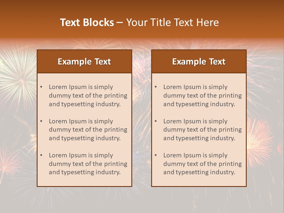 Rockets Colors Exploding PowerPoint Template
