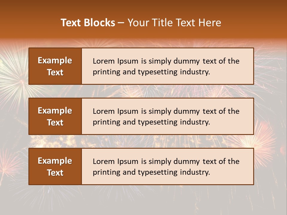 Rockets Colors Exploding PowerPoint Template