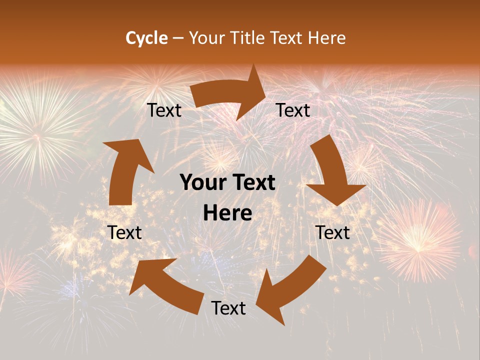 Rockets Colors Exploding PowerPoint Template