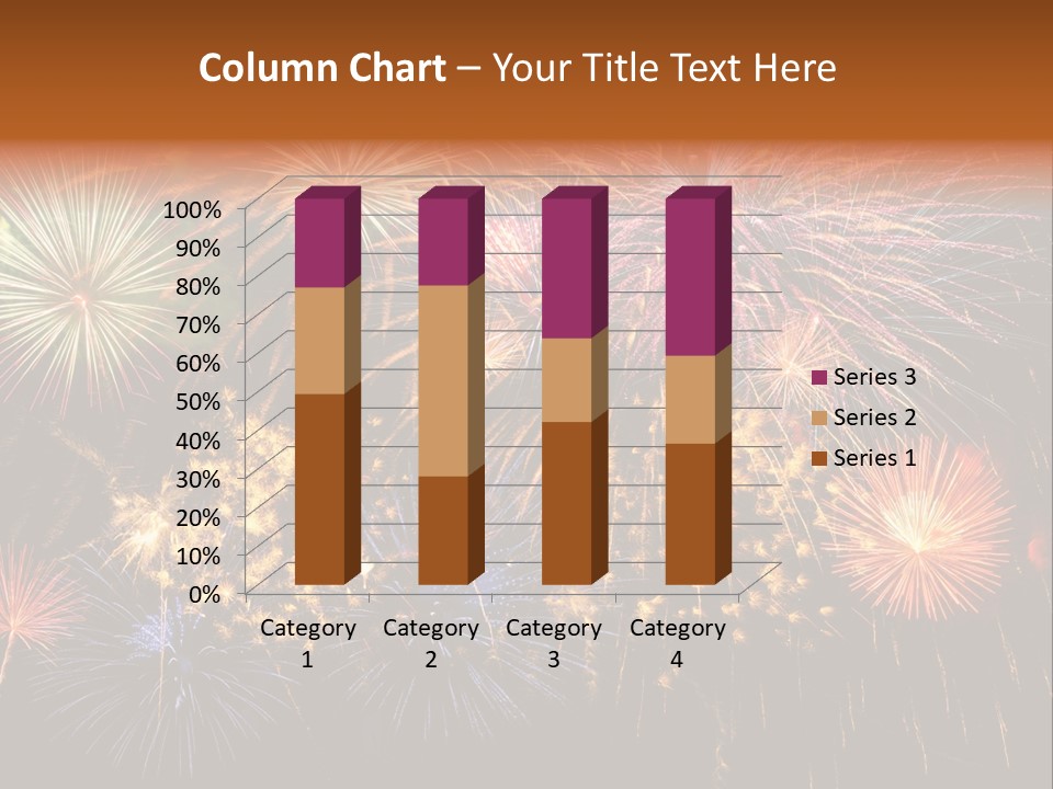 Rockets Colors Exploding PowerPoint Template