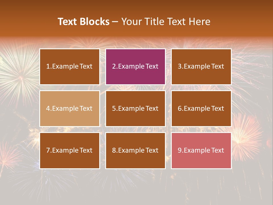 Rockets Colors Exploding PowerPoint Template