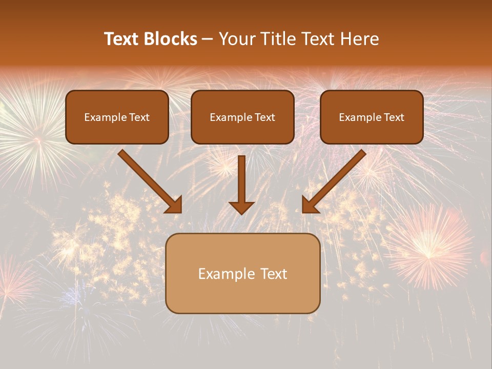 Rockets Colors Exploding PowerPoint Template