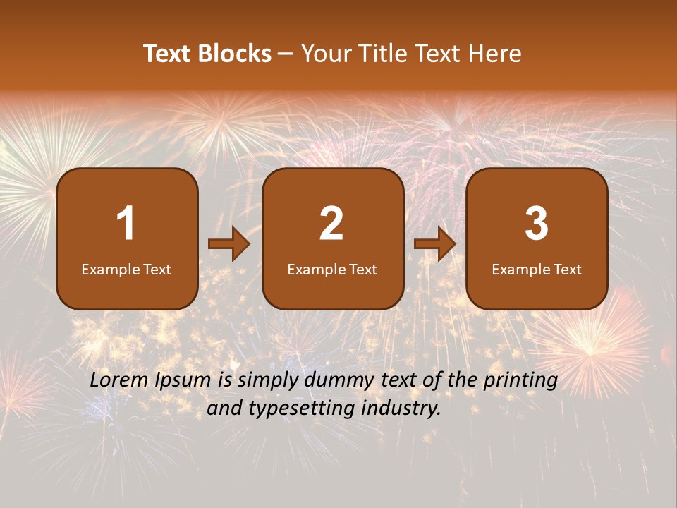 Rockets Colors Exploding PowerPoint Template