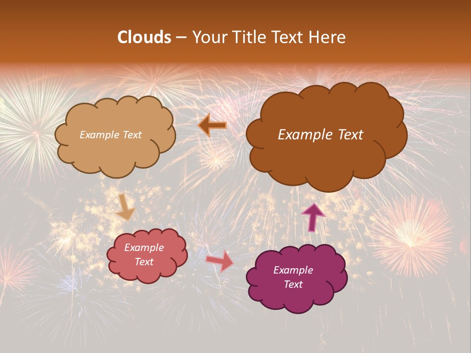 Rockets Colors Exploding PowerPoint Template