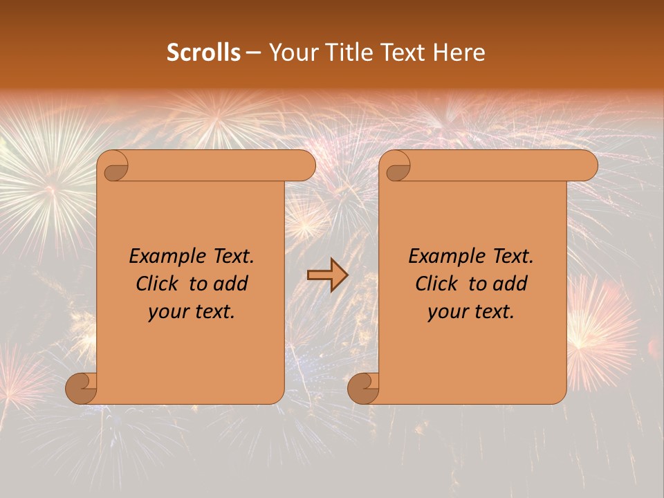 Rockets Colors Exploding PowerPoint Template