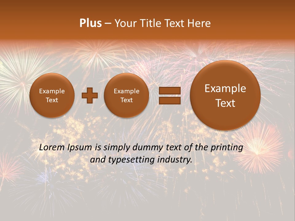 Rockets Colors Exploding PowerPoint Template