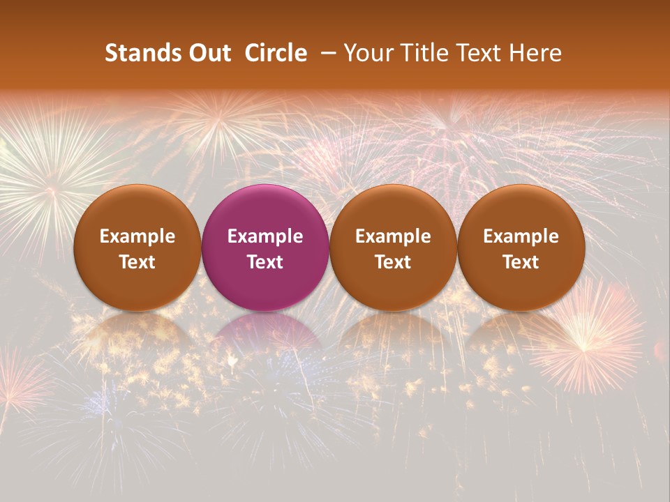 Rockets Colors Exploding PowerPoint Template