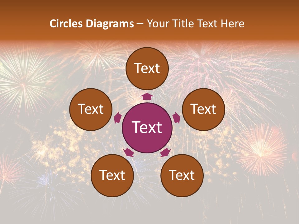 Rockets Colors Exploding PowerPoint Template