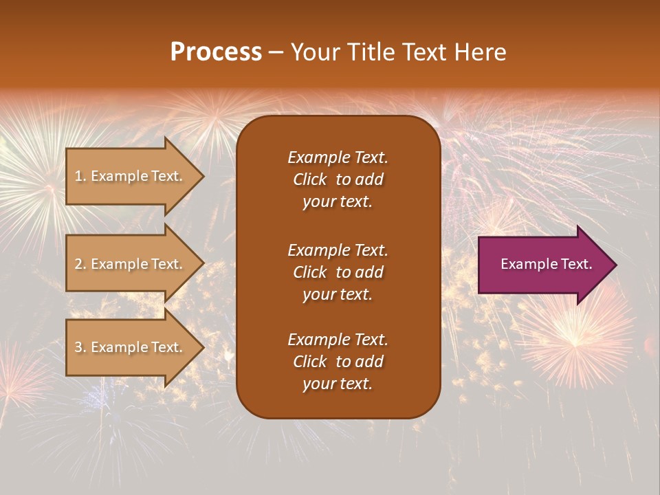 Rockets Colors Exploding PowerPoint Template
