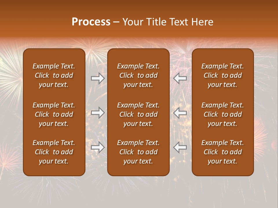 Rockets Colors Exploding PowerPoint Template