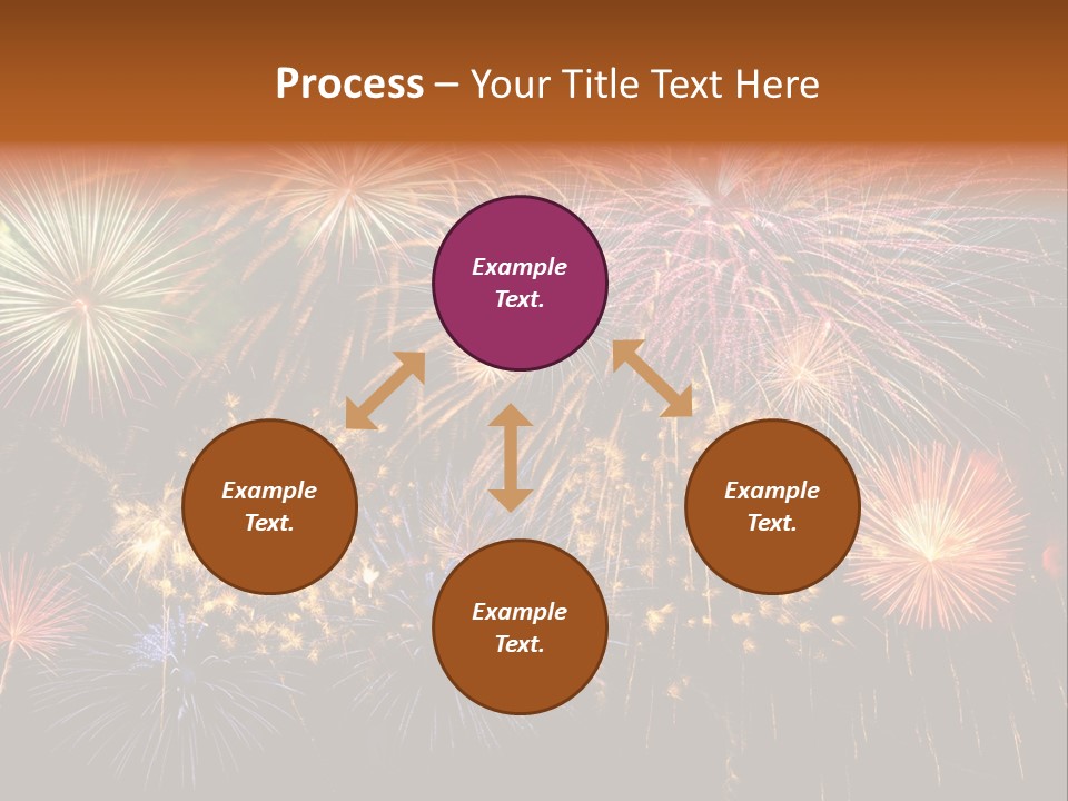 Rockets Colors Exploding PowerPoint Template