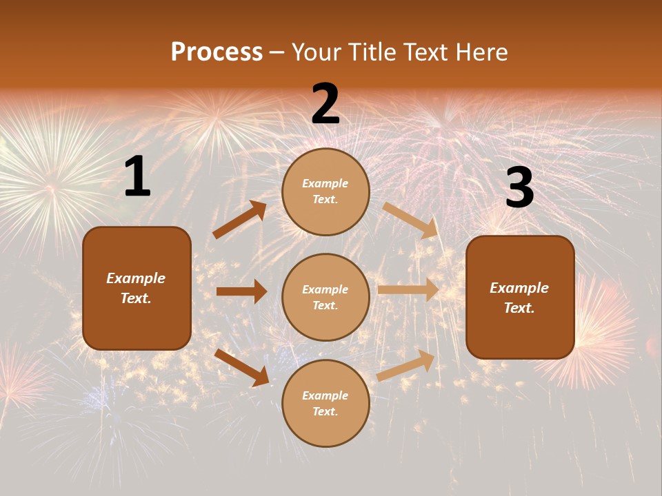 Rockets Colors Exploding PowerPoint Template