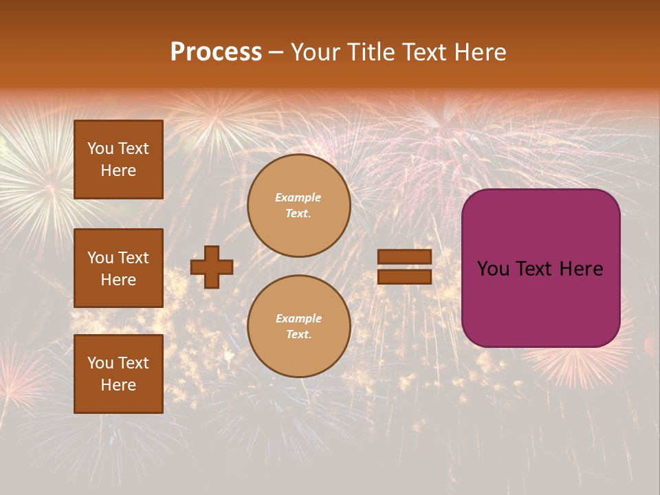 Rockets Colors Exploding PowerPoint Template