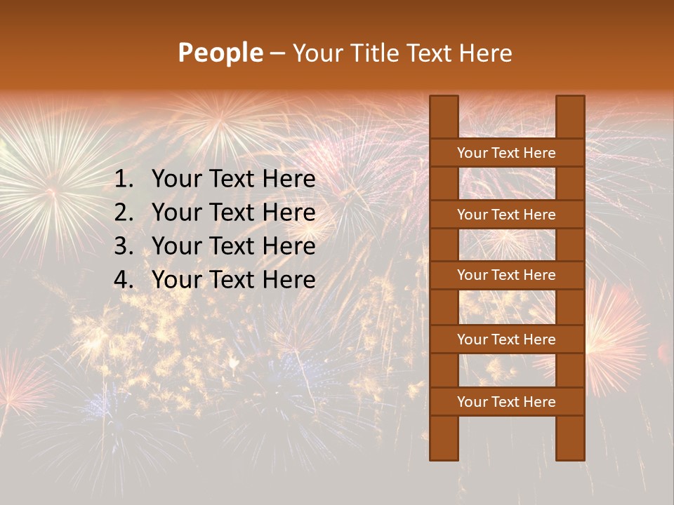 Rockets Colors Exploding PowerPoint Template