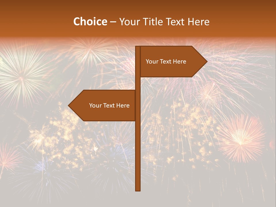 Rockets Colors Exploding PowerPoint Template