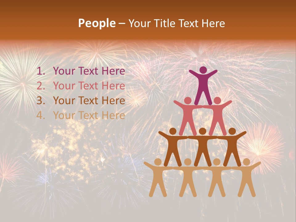 Rockets Colors Exploding PowerPoint Template