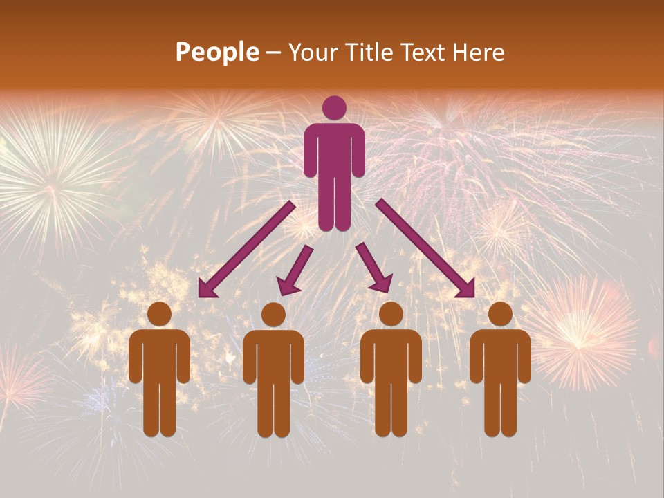 Rockets Colors Exploding PowerPoint Template